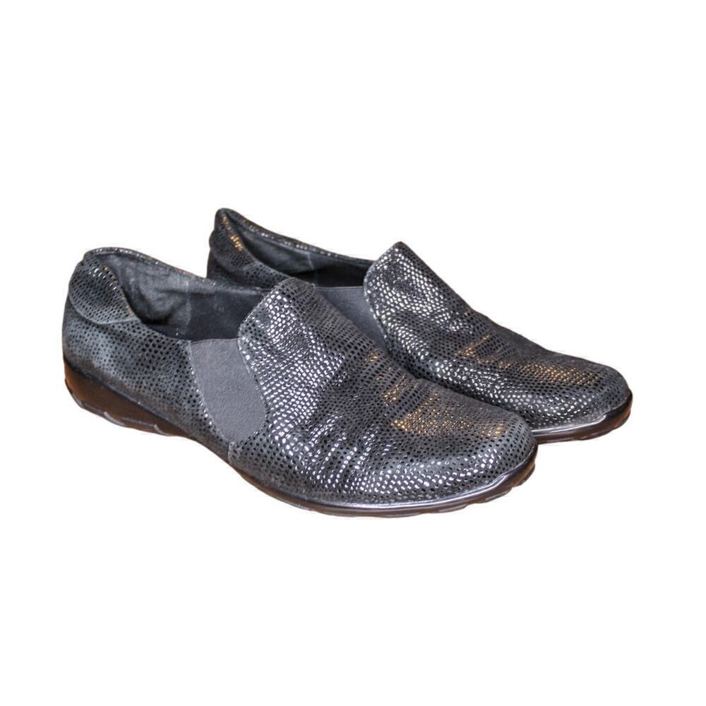 Vaneli Sport Shoes Slip On Black Shimmer Comfort Casual Sneaker 8M